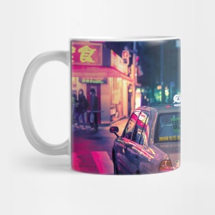 Late night taxi ride Mug